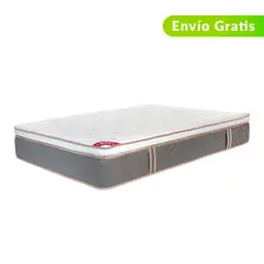 COLCHONES SPRING - Colchón King Firmeza Suave Ortopédico con Pillow Resortado Pegaso 200 x 200 cm - 0% Interés a 3, 6 o 12 Cuotas Pagando con tu CMR Banco Falabella