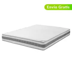 COLCHONES SPRING - Colchón Semidoble Firmeza Suave Ortopédico Resortado Harmony 120 x 190 cm - 0% Interés a 3 Cuotas Pagando con tu CMR Banco Falabella