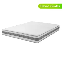 COLCHONES SPRING - Colchón Doble Firmeza Suave Ortopédico Resortado Harmony 140 x 190 cm - 0% Interés a 3, 6 o 12 Cuotas Pagando con tu CMR Banco Falabella