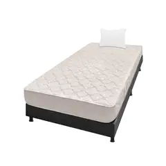 DORMILANDIA - Colchón con Base Cama cama Sencillo Firmeza Media Espumado Multisleep 100 x 190 cm + Almohada