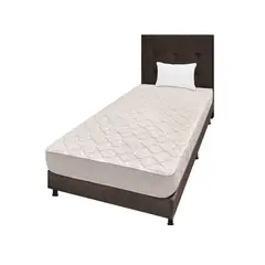 DORMILANDIA - Colchón con Base Cama Sencillo Firmeza Media Espumado Multisleep 100 x 190 cm + Almohada - 0% Interés a 3, 6 o 12 Cuotas Pagando con tu CMR Banco Falabella