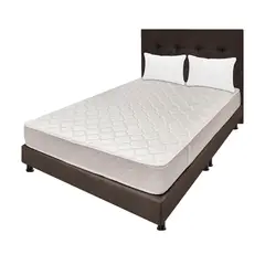 DORMILANDIA - Colchón con Base Cama cama Semidoble Firmeza Media Espumado Multisleep 120 x 190 cm + 2 Almohadas - 0% Interés a 3, 6 o 12 Cuotas Pagando con tu CMR Banco Falabella