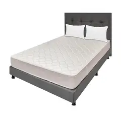 DORMILANDIA - Colchón con Base Cama cama Semidoble Firmeza Media Espumado Multisleep 120 x 190 cm + 2 Almohadas - 0% Interés a 3, 6 o 12 Cuotas Pagando con tu CMR Banco Falabella