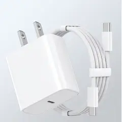 GENERICO - Cargador Carga Rápida Para iPhone 15, 16 Pro Max Con Cable Trenzado Tpo Usb C 35w