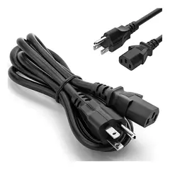 GENERICO - Cable De Poder Cpu Corriente 110v Fuente Pc Monitor