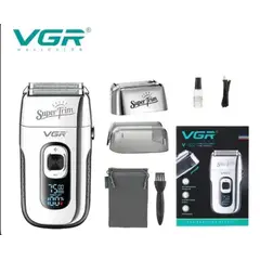GENERICO - Rasuradora Eléctrica Afeitadora Vgr V-332 Shaver Recargable Plateado 110v