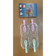 GENERICO - Set de 4 Moldes para Helado de Animalitos