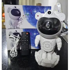 GENERICO - Astronauta proyector de Luz nocturna galaxia con Bluetooth