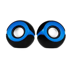 ARGOM TECH - Parlantes Multimedia Orbit Estéreo 2.0 Negro Azul