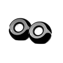 ARGOM TECH - Parlantes Multimedia Orbit Estéreo 2.0 Negro gris