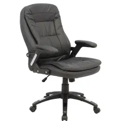 GENERICO - SILLA BREMEN MEDIA BASE NYLON ASIENTO Y ESPALDA EN CUERO SINTETICO