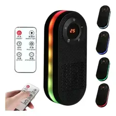 GENERICO - Calentador Eléctrico De Ambiente Con Control Remoto Led
