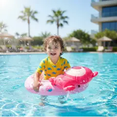 INFANTILES CAJUROMIX - Flotador Inflable Infantil Aro Oso Para Piscina Y Playa