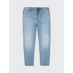 TOMMY HILFIGER - Jeans Mom Fit Desgastados Adaptive