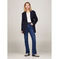 TOMMY HILFIGER - Jeans azul de talle alto con corte bootcut