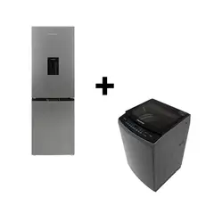 CHALLENGER - Combo Nevera No frost CR325 Litros + Lavadora automática 13Kg CW5713 DG