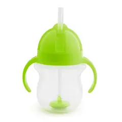 MUNCHKIN - Vaso Pitillo Antiderrame Con Asa Para Bebe 7 Onzas