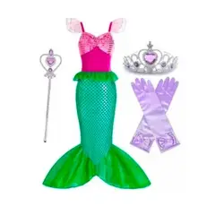 GENERICO - Disfraz sirena niña talla 10 disfraz sirenita ariel