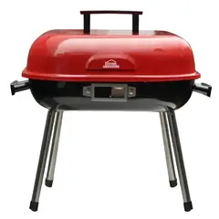 HOME ELEMENTS - Asador De Carbon Barbecue Home Element Rojo Portatil