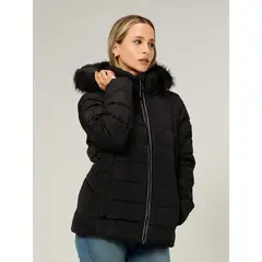 TOMMY HILFIGER - Chaqueta negra acolchada