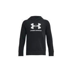 UNDER ARMOUR - Buzo Niño Rival Flce Bl Hoodie Negro