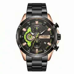 GENERICO - Reloj G-force Gr8402 Cronógrafo De Acero + Estuche Premium