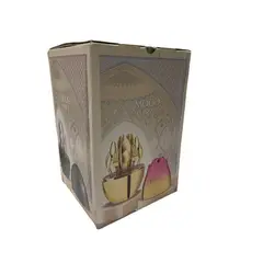HOME - Set Juego De Cubiertos, Estuche De lujo X24pcs Color Dorado
