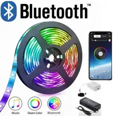 DEPORTES CBM - Cinta Led Luces 10 Mts Usb Rgb Multicolor Bluetooth