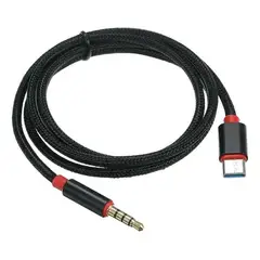 GENERICO - Cable Adaptador USB Tipo C a Jack 3.5mm Auxiliar Audio Estéreo Alta Calidad