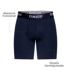 MUNDO UNICO - BOXER MEDIO RELAX FIT BLUE AZUL