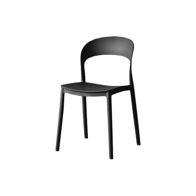 Imagen de Silla Sevilla, Color Negro, Con espaldar liso y diseño minimalista