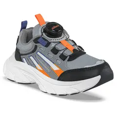 LOS GOMOSOS - Tenis Urbanos Vadom Gris-Naranja para Niño
