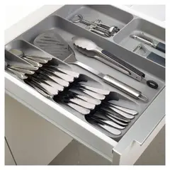 CLEAR - Organizador De Cubiertos Y Utensilios De Cajón Para Cocina