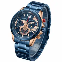 GENERICO - Reloj G-force Gr8395 Cronógrafo De Acero + Estuche Premium
