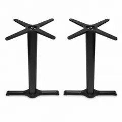 DISTRIONLINE - Estructura Metálica Para Mesa Doble Con Apoyo Tipo T
