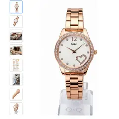 Q AND Q - Reloj Para Mujer Qyq Q67a501py Ojo Original Certificado