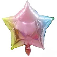 GENERICO - Globo Metalizado Estrella Colores 18