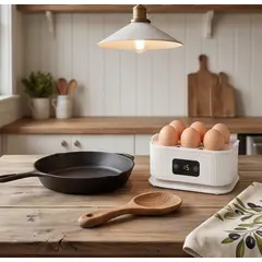 SOKANY - Cocedor De Huevos Eléctrico Rápido Con Temporizador