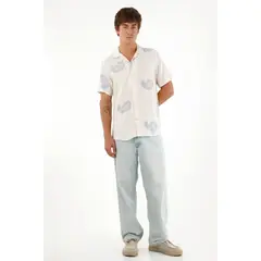 TENNIS - Camisa clásica manga corta para hombre