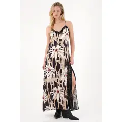 TENNIS - Vestido largo de flores con encaje para mujer