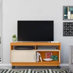 MUEBLES 2020 - Mesa para TV de hasta 50 Art - CanelaBlanco Apagado