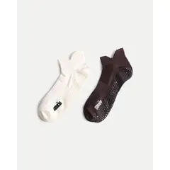 ATMOS - Medias Invisibles Microfibra Antideslizante X2 Para Mujer Surtido