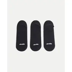 ATMOS - Medias Baleta Pack X3 Algodón X3 Para Hombre Negro