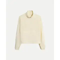 ATMOS - Chaqueta Rompevientos Half Zipper para Mujer Deportiva Color Beige Marca