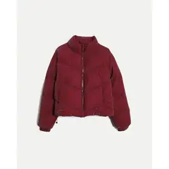 ATMOS - Chaqueta Acolchada Cuello Alto Para Mujer Vino