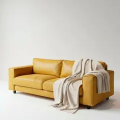 22 GRADOS DECORACION - Sofá Inga 240cm x 90cm Cuero natural