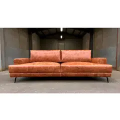 22 GRADOS DECORACION - Sofá Juli 240cm x 95cm Cuero natural