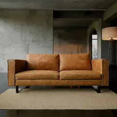 22 GRADOS DECORACION - Sofá Rebel 200cm x 100cm Cuero natural