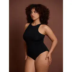 LANUDE IN - Bie Bodysuit - Cuello Alto- Hilo