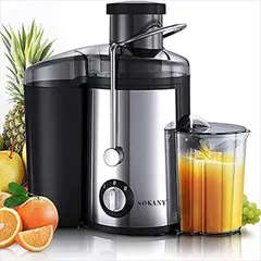 SOKANY - Extractor De Jugos Electrico Exprimidor De Zumo + Vaso 450ml